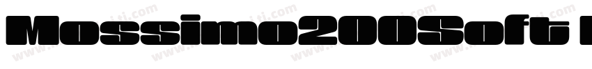 Mossimo200Soft Black Black字体转换